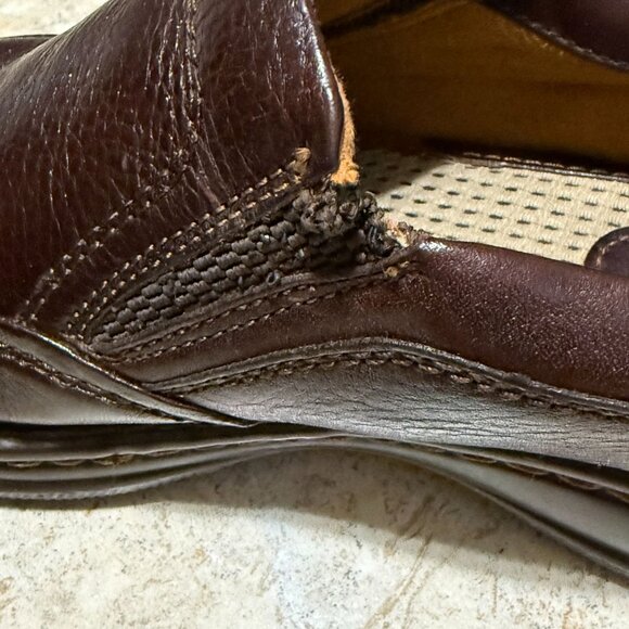 Born‎ Mens Brown Size 10M Leather Slip-On Loafer Shoes Sanitized Great Condition main image 6